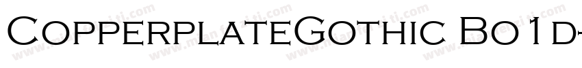 CopperplateGothic Bo1d字体转换